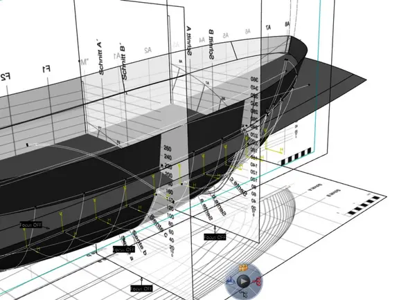 3D-Digitalrekonstruktion der Bissula basierend auf dem Laurons-II-Wrack
